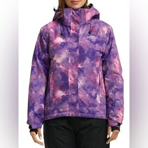 Women's Waterproof Ski Jacket‎ Winter Parka Fully Taped Seams Atna Printed Small